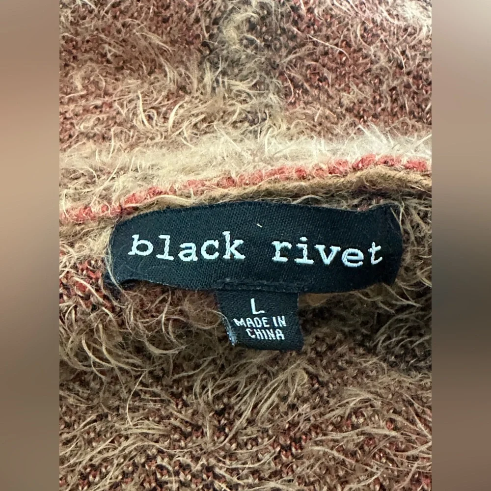 Black Rivet Aztec Southwestern Cozy Sweater Cardigan. Brown/Black/Red
Size: L - Picture 4 of 12